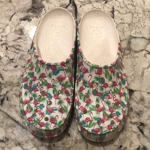 Flamingo Crocs - Slip on